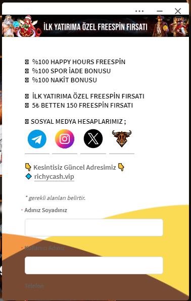 Richycashbet destek hizmetleri tanıtım görseli